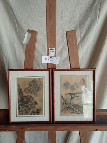 Peintures sur soie asiatiques - sur,