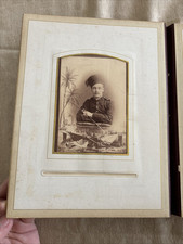 Old Military Marine CDV Photo Door Book.
