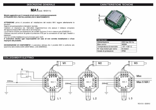 Relais pour volets roulants - pour,