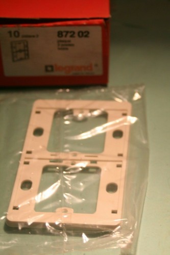 Plaque double postes ivoire - 2,