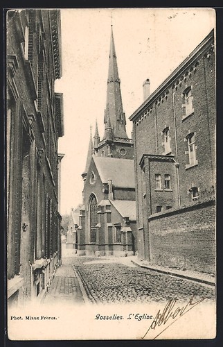 Cpa gosselies eglise - gosselies,, l´eglise