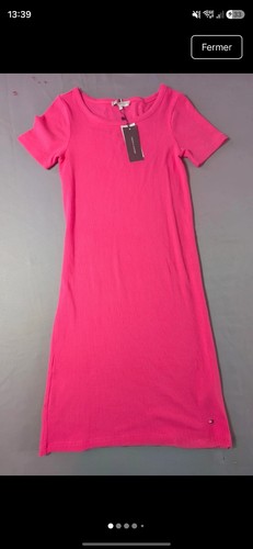Robe côtelée tommy hilfiger - robe,