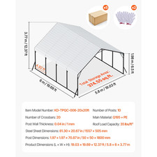 Garage De Tente 5,8 X 6 X 3,77