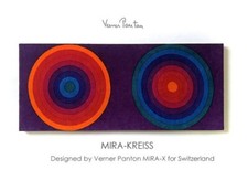 MIRA-KREISS Designed by Verner Panton Velvet Multi Color Large size  31.5 x 12.6