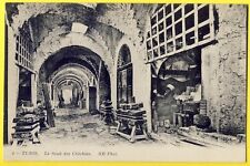 Old postcard TUNIS Le SOUK des CHÉCHIAS Atelier d'un CHAOUACHI Press Tunisian Market