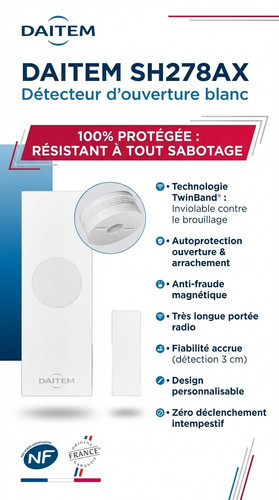 Détecteur ouverture blanc - détecteur,