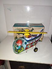 OLD TOLE SKY TAXI BATTERY OPERATED HELICOPTER PERFECT CONDITION 1960 JAPAN