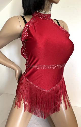 Body rouge franges - rouge, t42/44