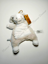 Doudou Plat Lapin Blanc