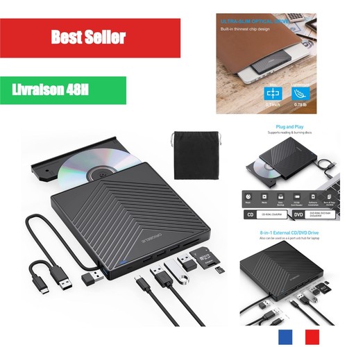 Lecteur dvd externe usb 0 - lecteur,