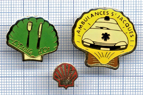 Lot pin coquille - coquille, saint