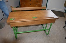 PUPITRE BUREAU D'ECOLIER 2 Places