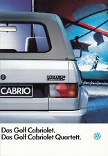 VW Volkswagen Golf convertible convertible I 1 classic car brochure brochure 1992 from