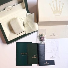 Boîte de montre ROLEX 31.00.64 verte boîtier bois cuir vintage authentique #12