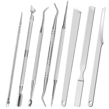 Ensemble de 8 outils de pédicure, kit complet pour ongles incarnés en acier i...