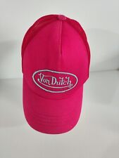 Casquette rose Von Dutch, taille unique, bon état EBAY