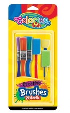 Colorino - Ensemble de Pinceaux Scolaires 6 pièces pour Artistes