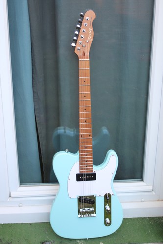 Telecaster p90 bleu ciel - bleu,