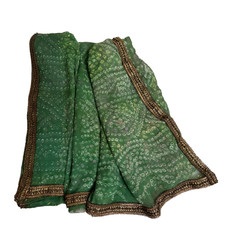 Robe sari imprimée Bandhani