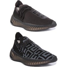 GUESS Bout Rond Élégant Chaussures Course Noir Gris Hommes UK 6 - 12