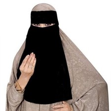 Voile visage hijab monocouche