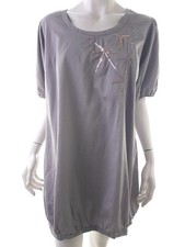 ✨ PAPRIKA Robe Mini pour Femmes Broderie Beige XXL Manches courtes Coton 100% ✨