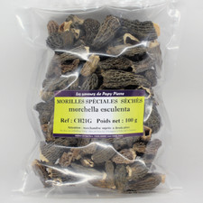 CH21G : Morilles extra séchées 100g - morchella esculenta - qualité EXTRA 3/5cm
