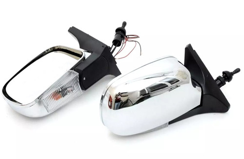 Chrome mirrors with adjustment - chrome,