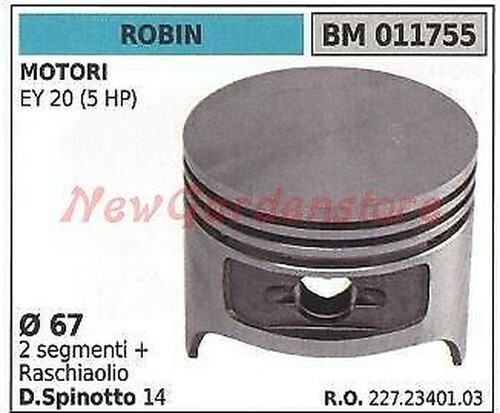 Piston robin débroussailleuse - piston,