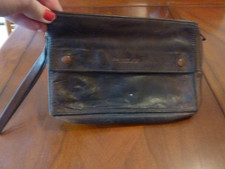 VINTAGE AIR FRANCE CONCORDE BROWN LEATHER BAG CIRCA 70'S ADVERTISING