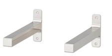 Support IKEA GRANHULT, nickelé, 30x12 cm, 11"x4", lot de 2, NEUF