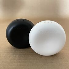 Tupperware Salt & Pepper Shakers Mini Small Ergonomic Allegra Black & White