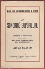 La Sonorité supérieure, pour
