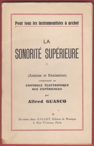 Sonorité supérieure pour - la,