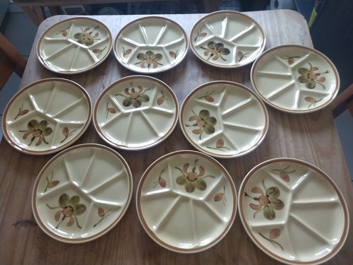 Lot assiettes à fondue - lot,