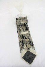 Gianfranco Ferre Cravate Homme Taille Unique Soie Pointu Sauvage Animaux Forêt