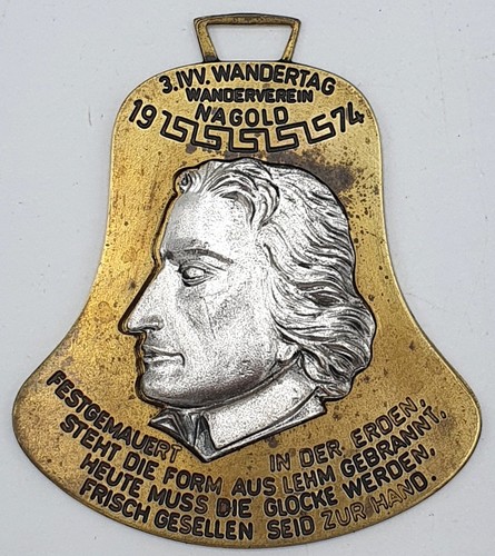 Plaque friedrich - plaque, (bronze)