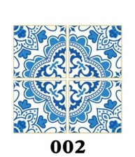 5 pcs STICKERS AUTOCOLLANT MOSAIQUE CARREAU CARRELAGE ANCIEN MUR SOL 15x15cm 8