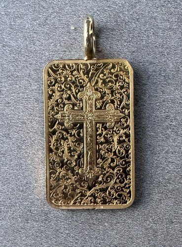 Pendentif lingot g monté - or, 5