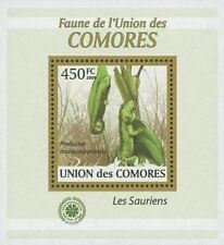 Baby Lizard Stamp Sauria Phelsuma Comorensis Mini Sov. Sheet MNH