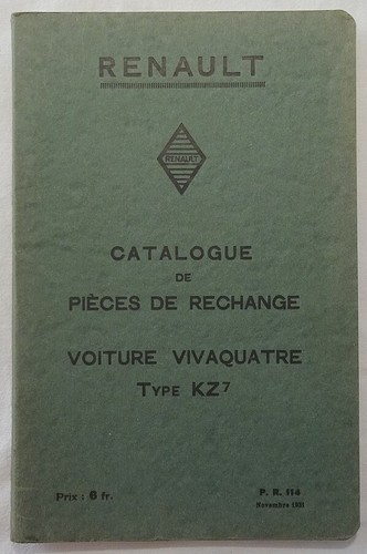 Renault catalogue de pièces - renault, :