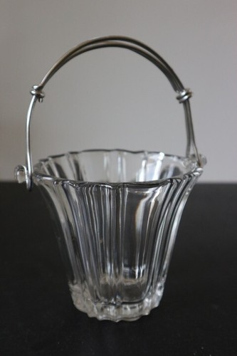 Ancien seau glace verre - ancien,
