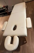 white portable massage table perfect condition 