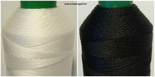 Haut Qualité Durafix 100% Polyester Fil 8'S, 500MTR Bobine, Noir et Blanc