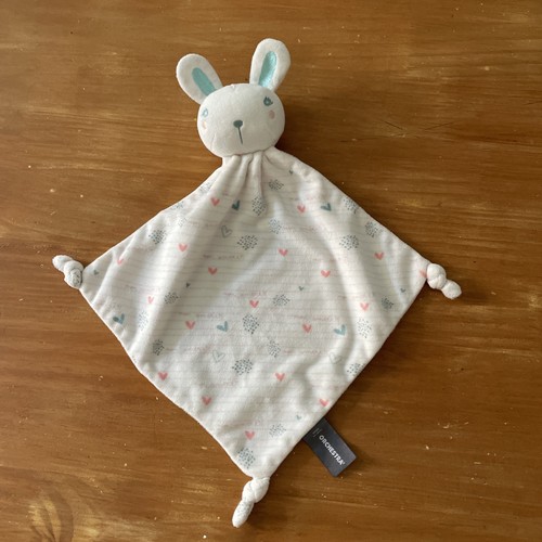 Doudou plat lapin blanc - o/,