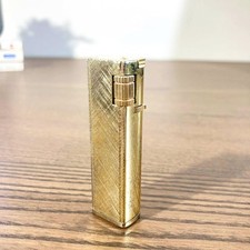 Vintage Domino Gold Lighter - Retro 1970 Style - Korean Gas Lighter