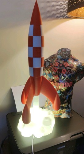 Fusée tintin décorative - fusée,