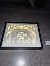 Lightbox crèche faite main