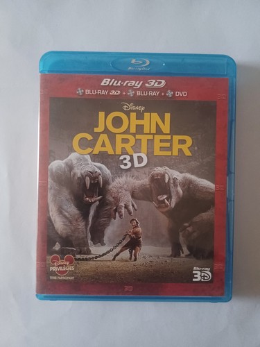 John carter combo - bluray, 3d