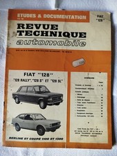 Revue technique automobile FIAT 128. Berline et coupé . 1100 et 1300